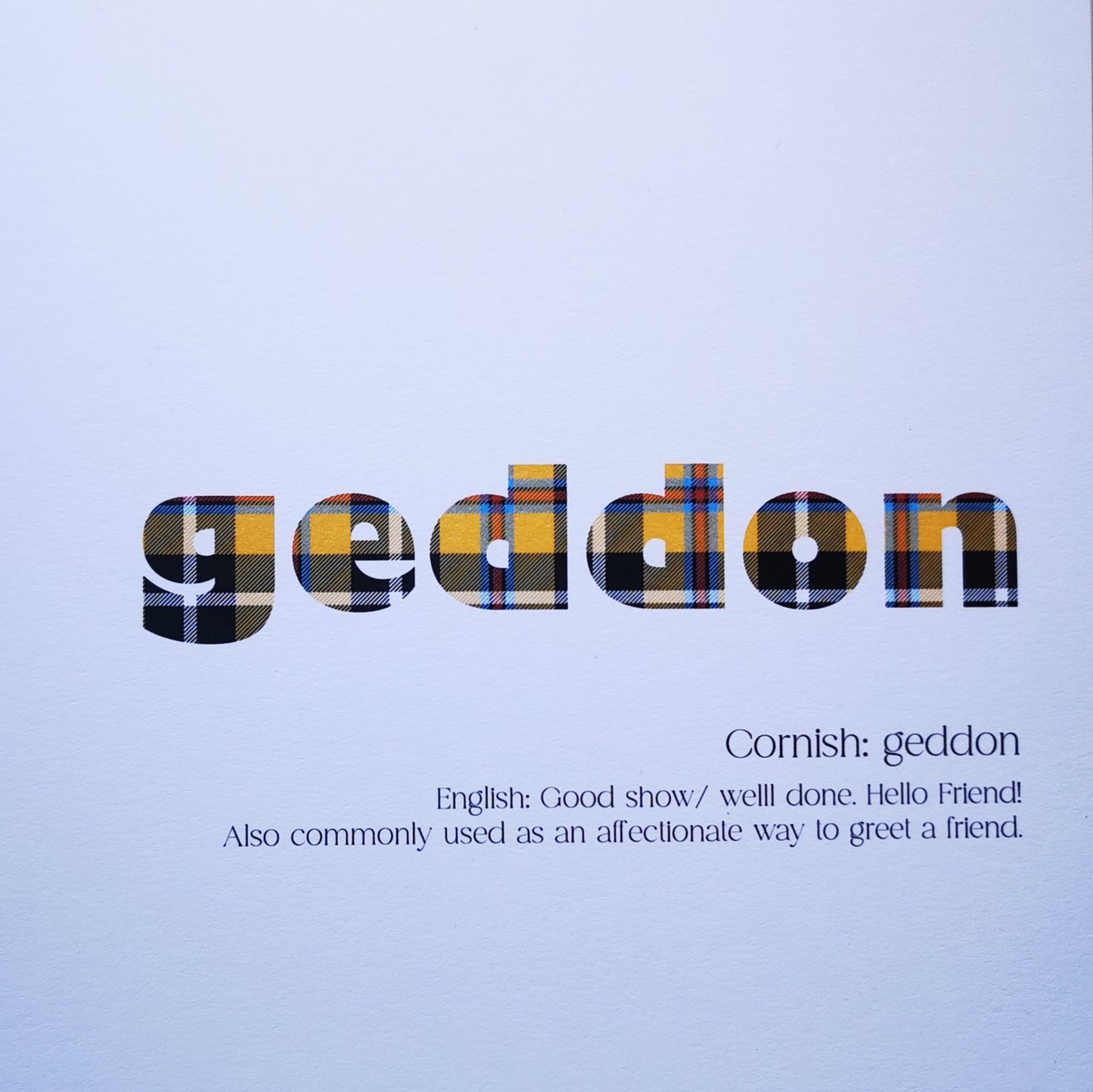 Cornish language Greetings Cards