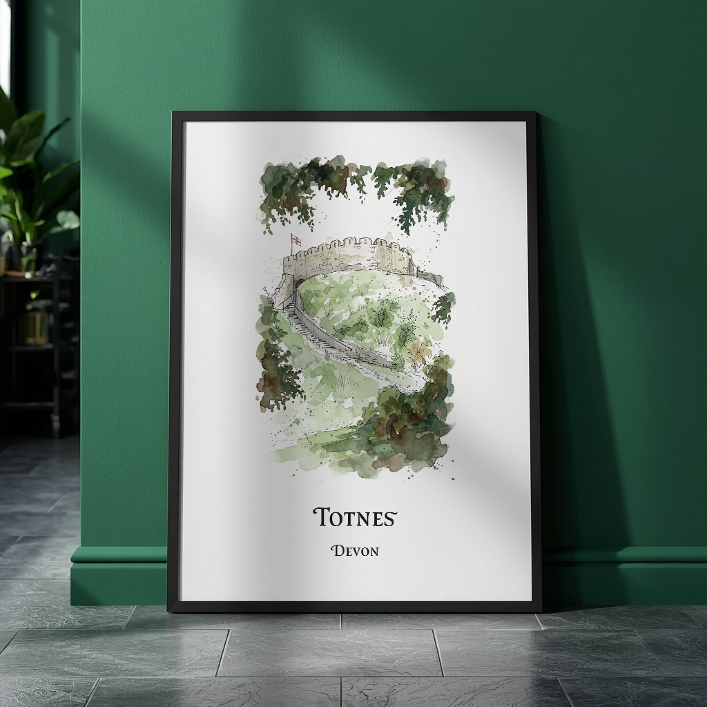 Totnes Castle, Devon · Travel Poster