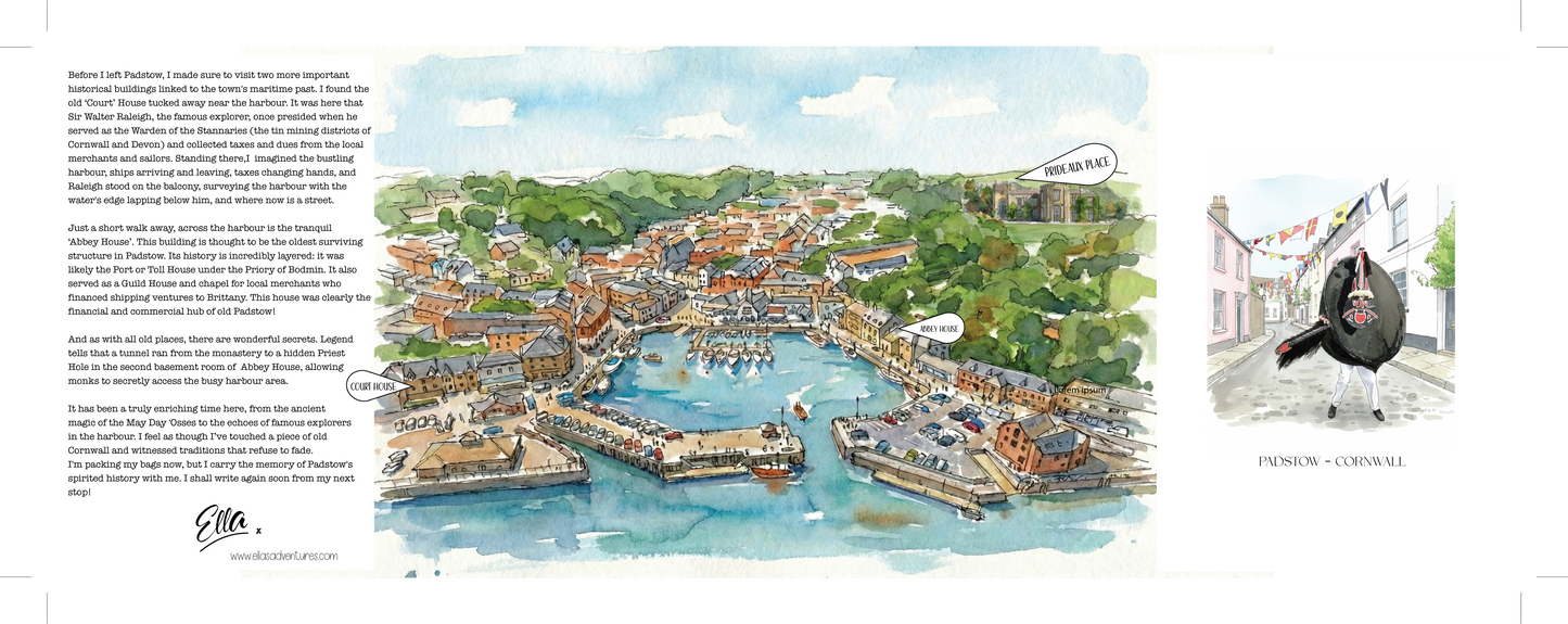 Ella's Adventures - Travel Letters - Cornwall - Padstow - Obby Oss