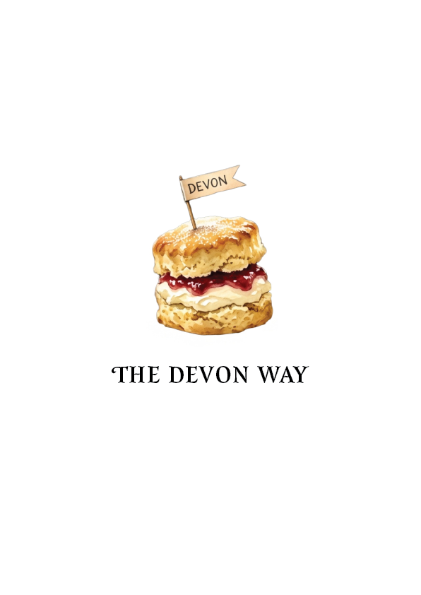 The Cream Tea Debate, Cornwall & Devon · Travel Poster