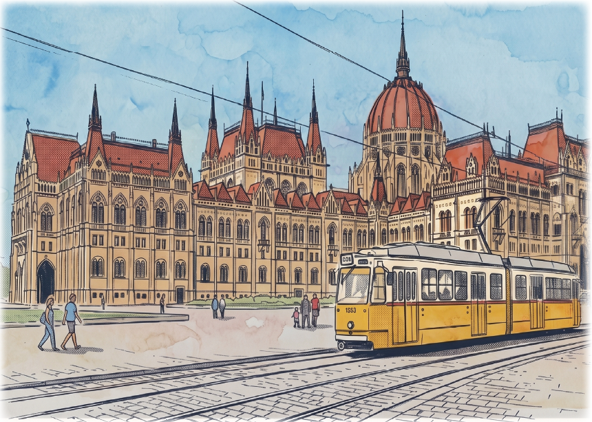 Budapest, Hungary · Travel Poster