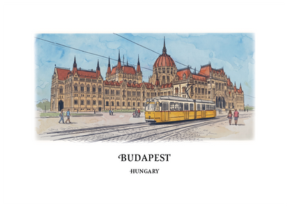 Budapest, Hungary · Travel Poster