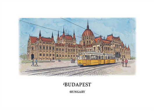 Budapest, Hungary · Travel Poster