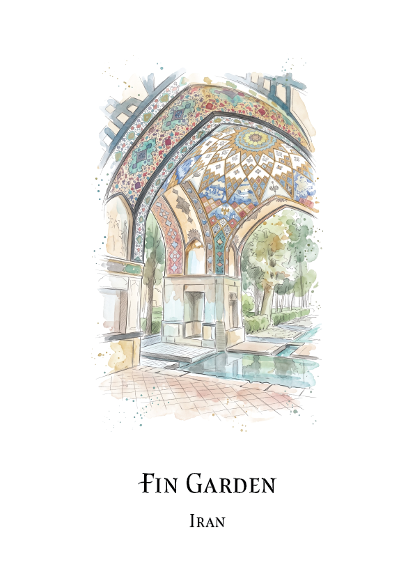 Fin Garden, Kashan · Travel Poster