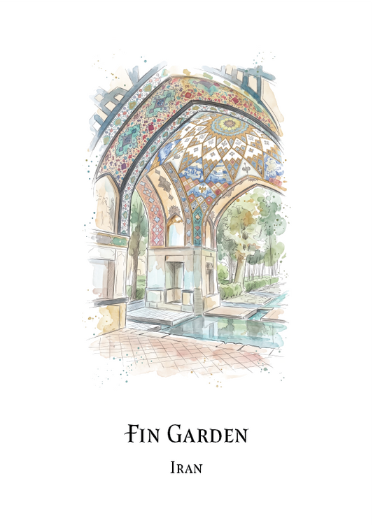 Fin Garden, Kashan · Travel Poster