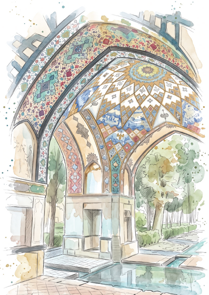 Fin Garden, Kashan · Travel Poster