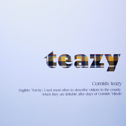 Ella's Adventures - Unique and humorous Cornish tartan dialect cards - Teazy
